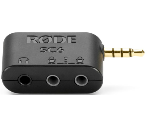 RODE SC6 Adapter TRRS słuchawki + 2x mikrofon SC-6 - 564343 - zdjęcie 3